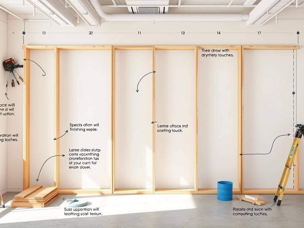 étapes pose cloison