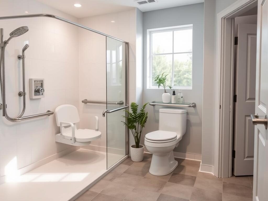 salle de bain PMR salle de bain PMR