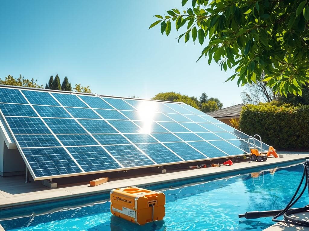 Installation panneaux solaires piscine Installation panneaux solaires piscine