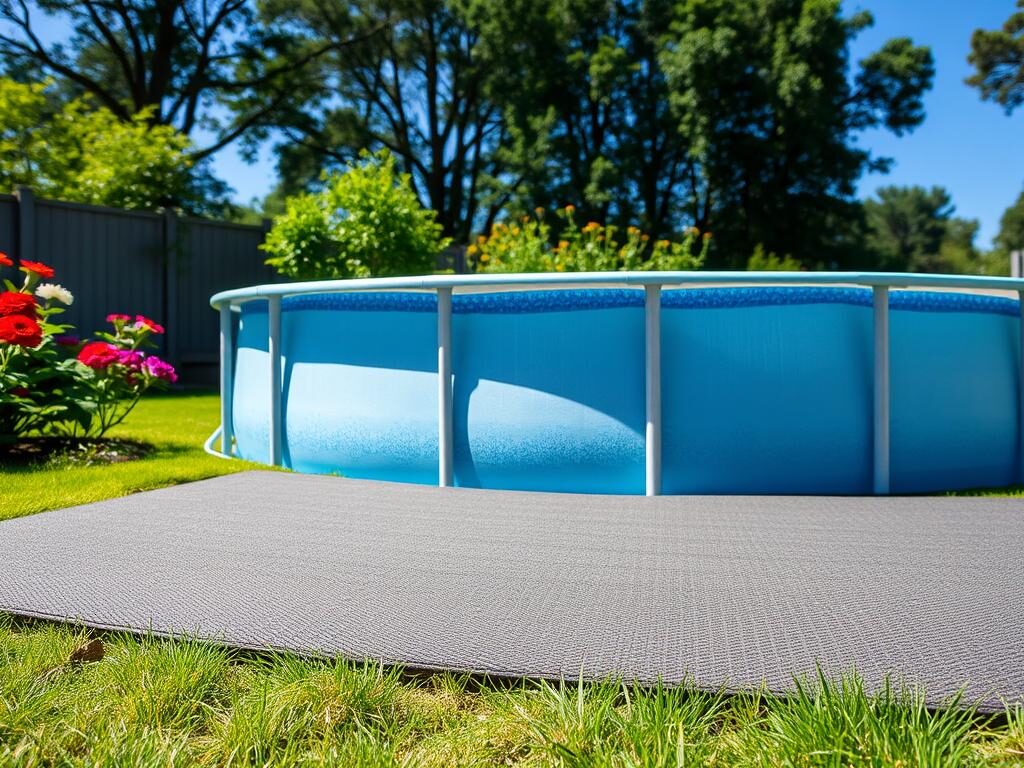 Protection fond piscine hors sol