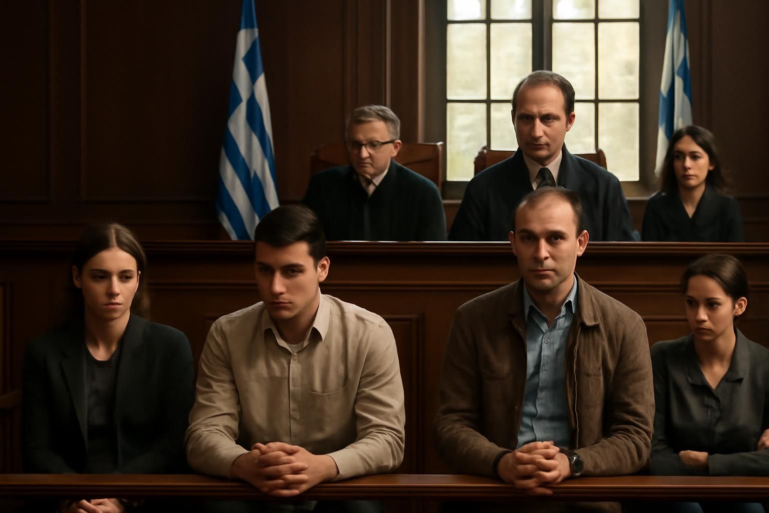 quatre individus condamnés à huit ans de prison ferme dans une affaire d'écoutes clandestines en grèce, révélant un scandale majeur de surveillance illégale.